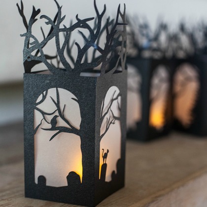 DIY paper lanterns are easy to make.