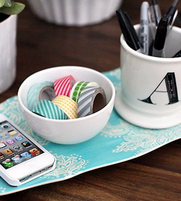 Desktop BowlUsed as the Washi Tape Storage.