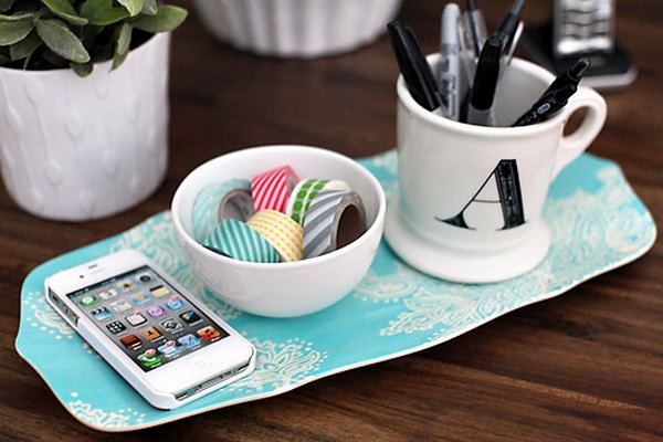 Desktop BowlUsed as the Washi Tape Storage.