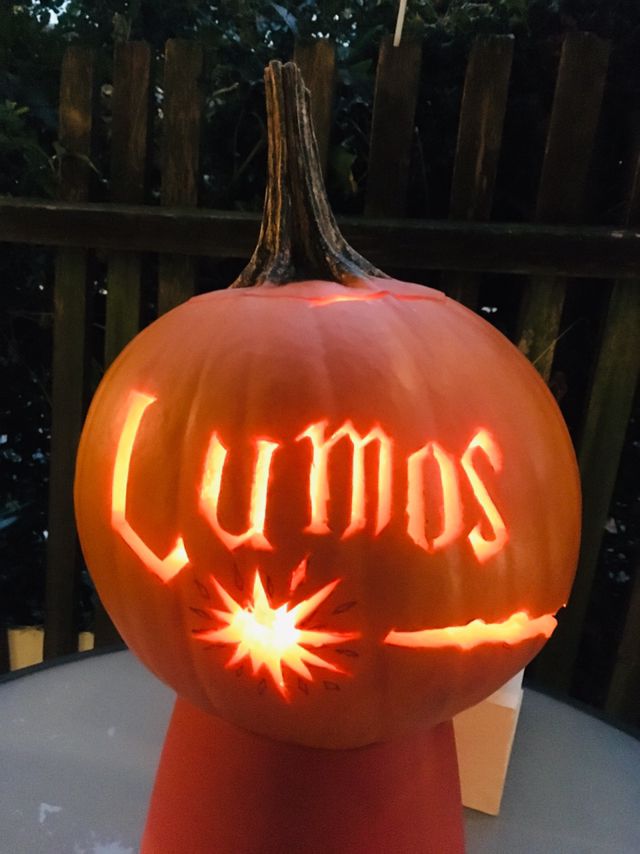 Easy Pumpkin Carving Idea.