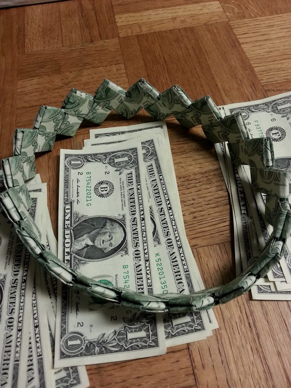 Eay DIY Money Headband.