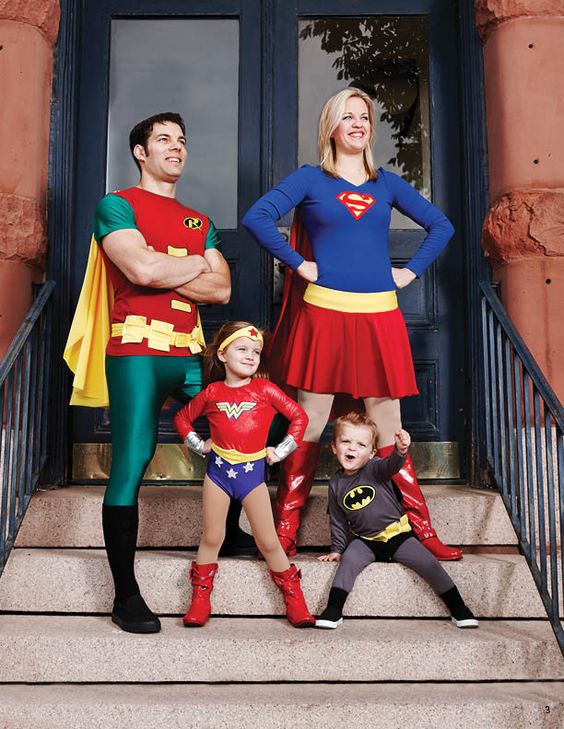 Family Superhero Costumes.