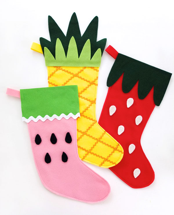 Fruity Christmas Stockings.