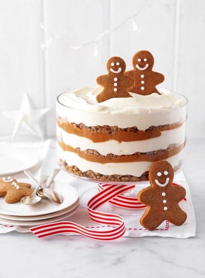 Gingerbread And Caramel Trifle.
