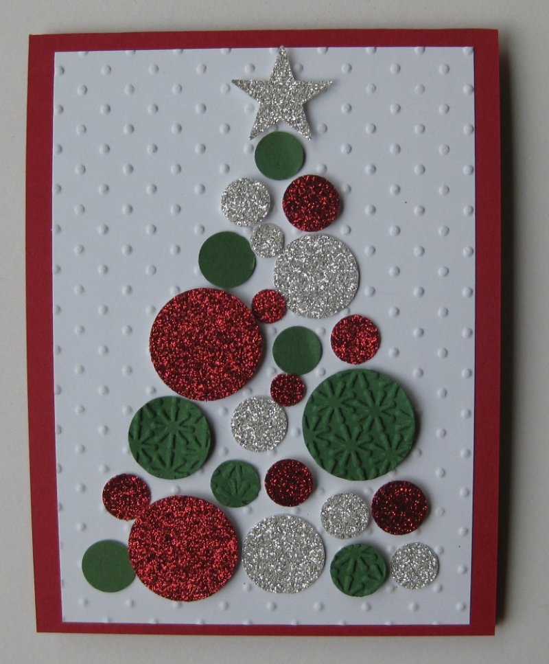 Glitter Christmas Tree Card.