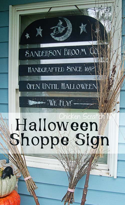 Halloween Window Sign.