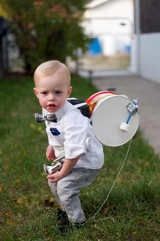 Halloween costume brings out your kid’s inner music maker.
