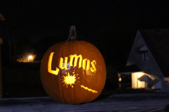 Harry Potter pumpkin carving idea.