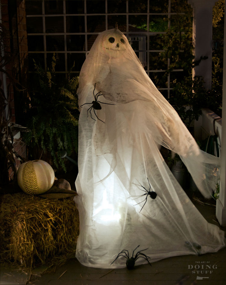Life Sized Blowing Ghost.