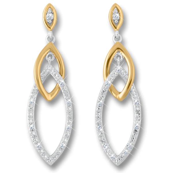 Links of Love Diamond Earrings.