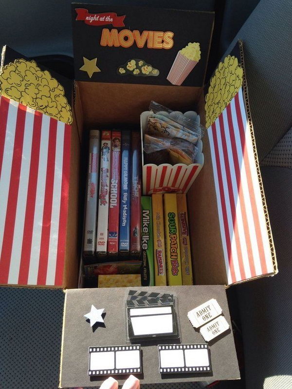 Movie Night College Care Package.