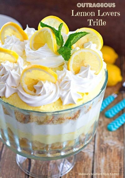 Outrageous Lemon Lovers Trifle.