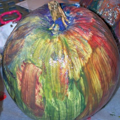 Painted sugar pumpkin activity