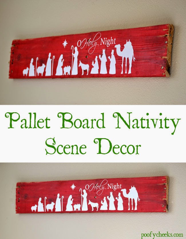 Pallet Board Nativity Decoration.