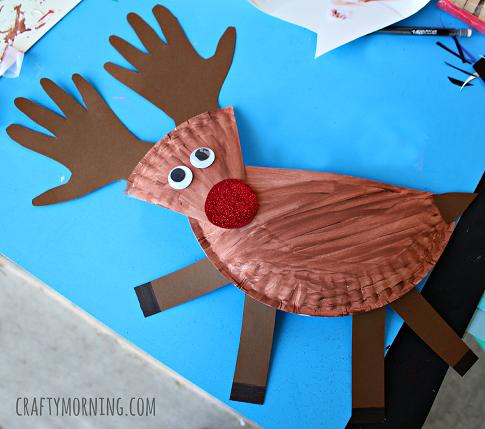 Paper Plate Reindeer.