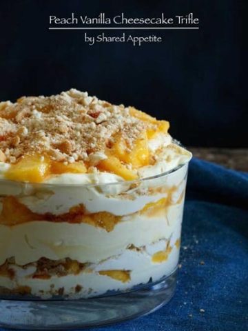 Peach Vanilla Cheesecake Trifle.