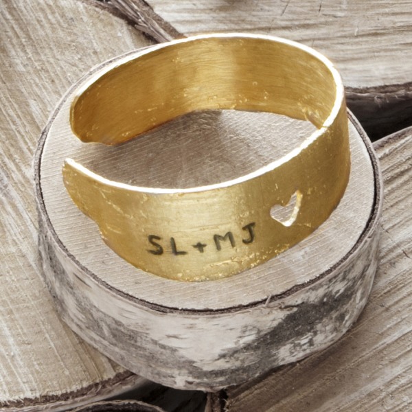 Personalized Birch Love Cuff.