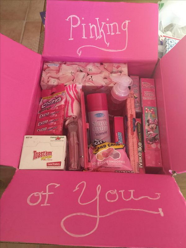 Pinking Of You Care Package For Girls.