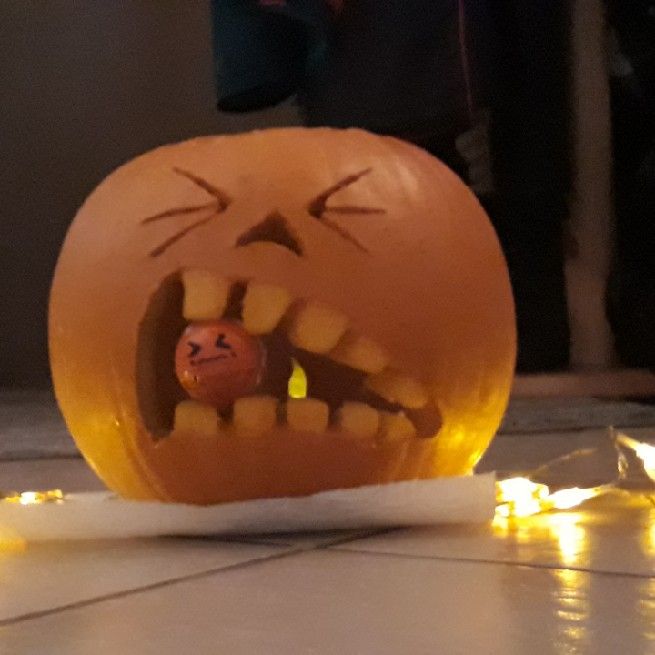 Pumpkin carving at its wildest.