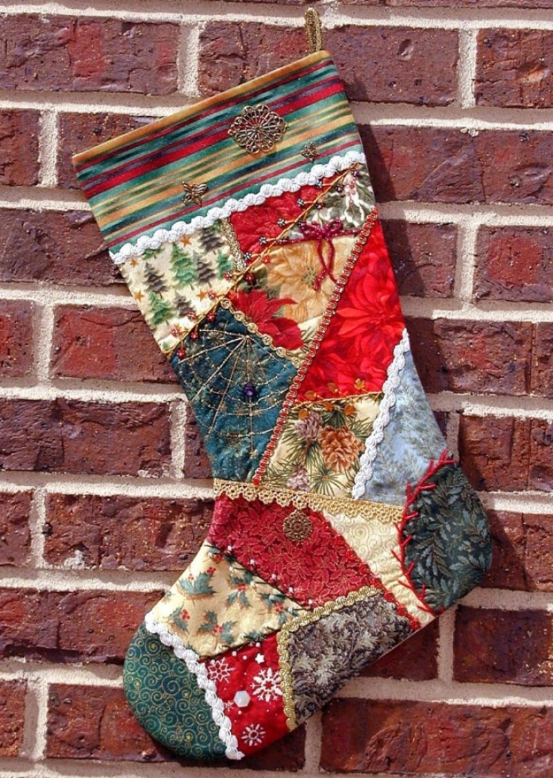 Quilted Christmas Stocking.