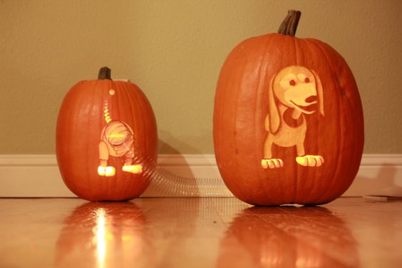 Slinky Dog from Toy Story Halloween Pumpkin.