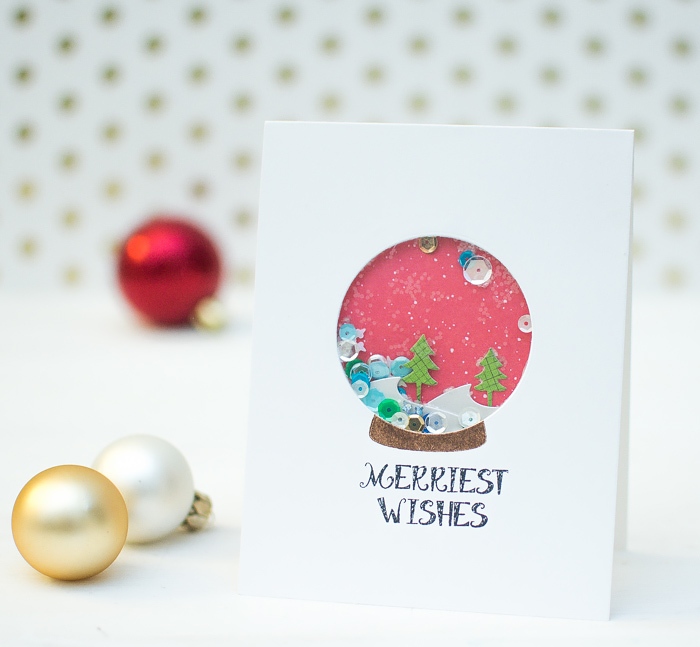 Snow Globe Shaker Cards.