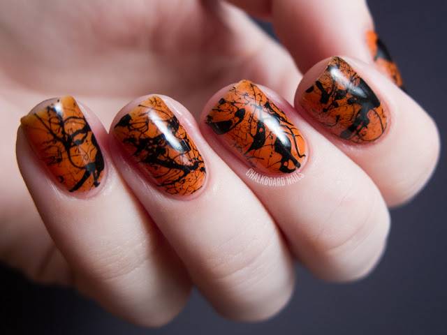 Spooky Splatter Nails.