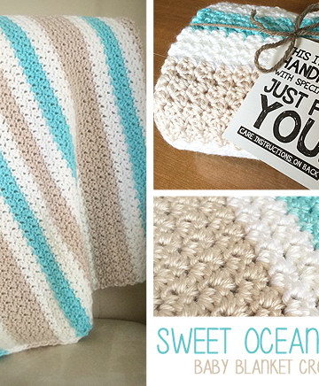 Sweet Ocean Breeze Baby Blanket.