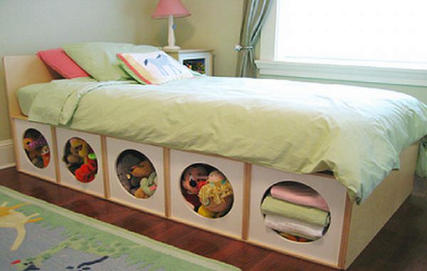 Under Bed Storage for Stuffed Toys.