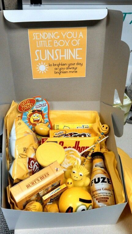 “Box of Sunshine” to Brighten someone’s day.