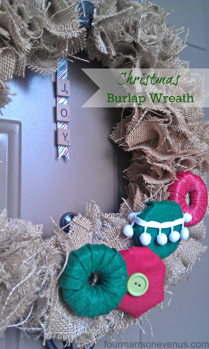 Burlap Wreath.