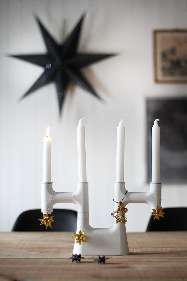 Scandinavian Christmas Candles.