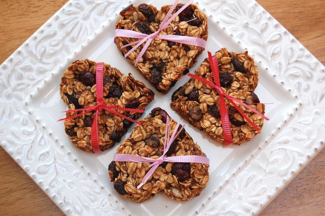 Almond Coconut Granola Hearts.