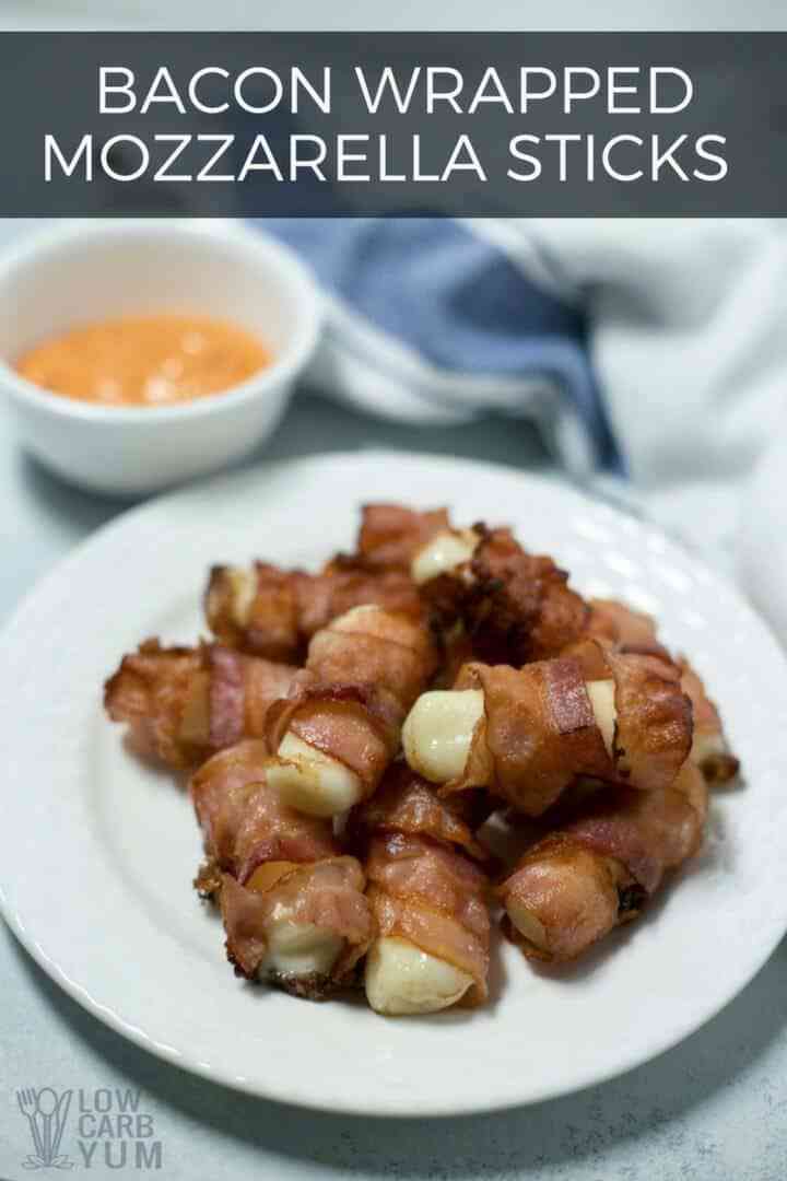 Bacon Wrapped Cheese Sticks