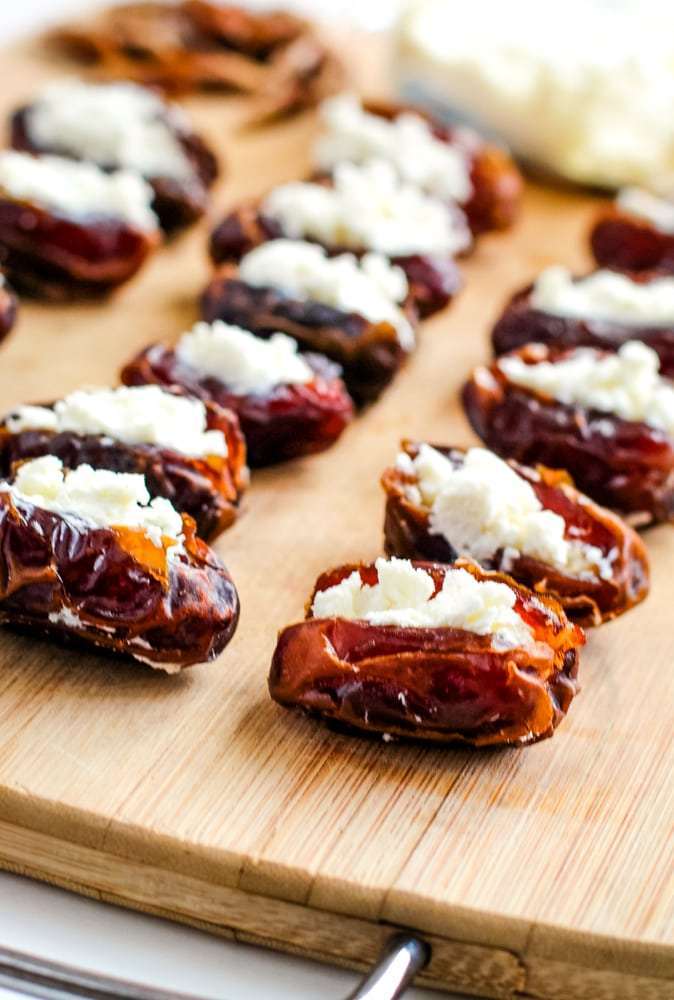 Bacon Wrapped Dates With Goat Cheese