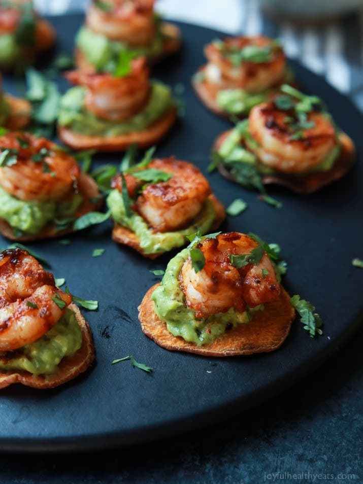 Cajun Shrimp Guacamole Bites