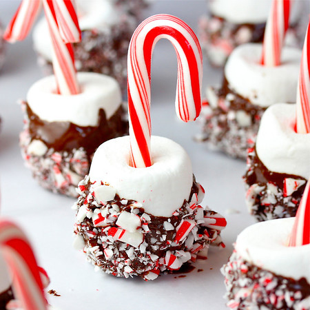 Candy Cane Marshmallow Pops by Liv Life
