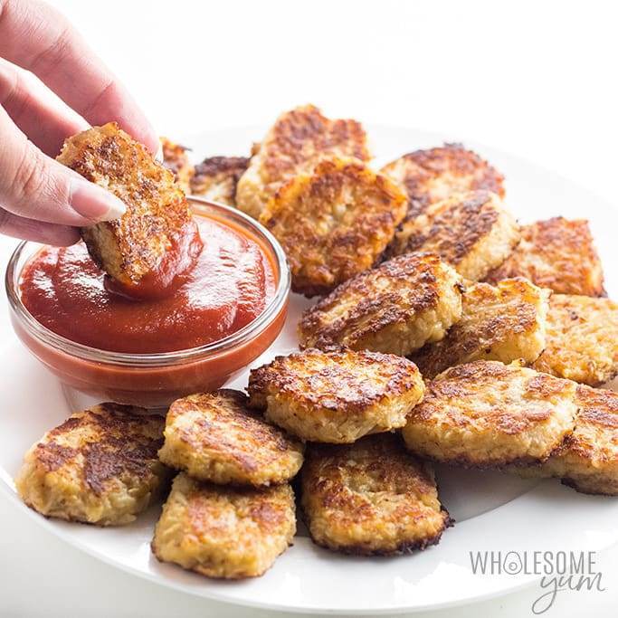 Cheesy Low Carb Cauliflower Tots