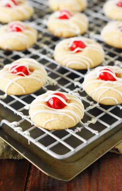 Cherry Almond Cookies by The Kitchen is My Playground