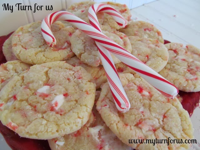 Chewy Candy Cane Cookies