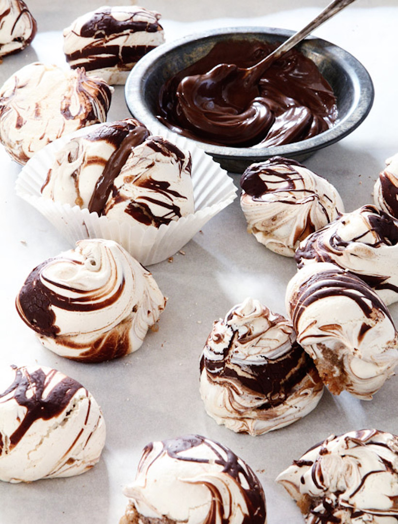 Chocolate Swirl Meringue Cookies, Bakers Royale