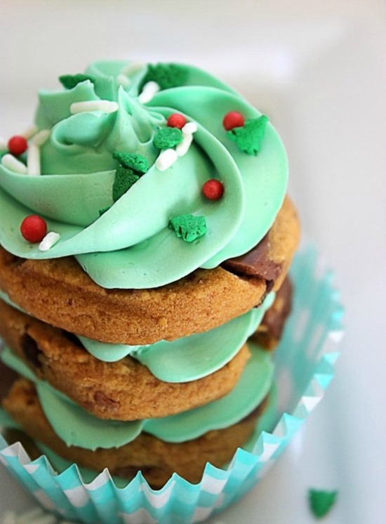 Christmas Tree Cookie Stacks by Big Bear’s Wife