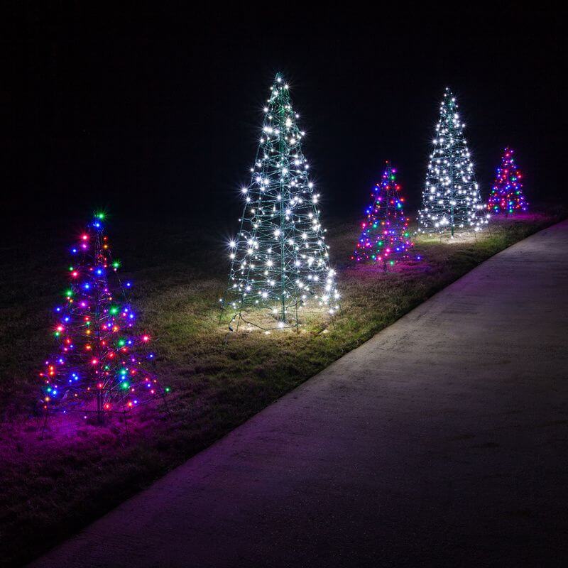 Christmas Tree Lights Driveway.