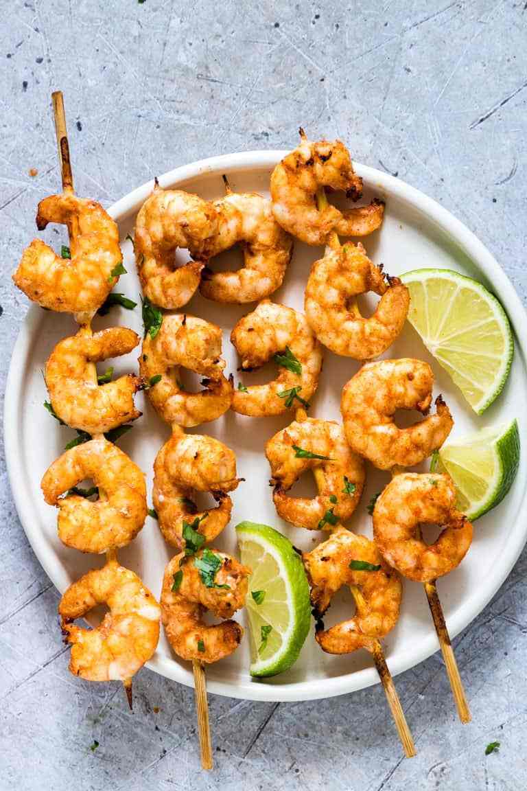 Cilantro Shrimp Skewers - Small Bite party Appetizers