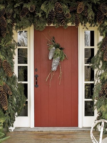 Dramatic Pinecone Swag at Country Living