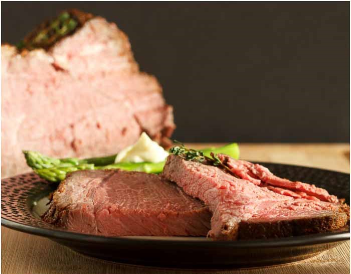 Easy Baked Sirloin Roast with Herb Rub from Beauty and the Foodie
