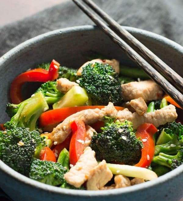 Easy Pork Stir Fry Recipe with Vegetables from Low Carb Maven