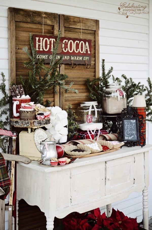 Front Porch Hot Cocoa Bar at Celebrating Everyday Life