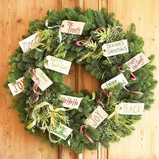 Gift Tag Wreath at Better Homes & Gardens