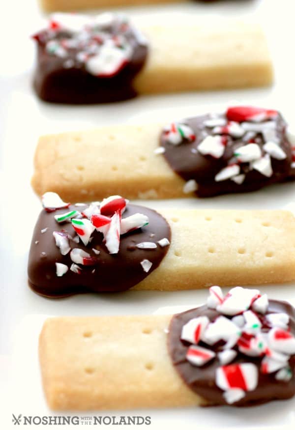 Holiday Chocolate Dipped Shortbread by Noshing With The Nolands